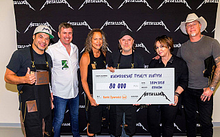 Metallica wsparła Federację Polskich Banków Żywności. Muzycy przekazali 80 tysięcy złotych